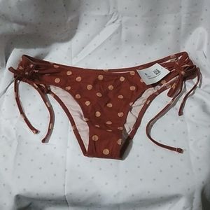 Shade & Shore Polka Dot Bikini Bottoms size Small